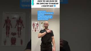 Try this if you have upper back pain and SHARE with a friend #backpain #backpainrelief #chiropractor