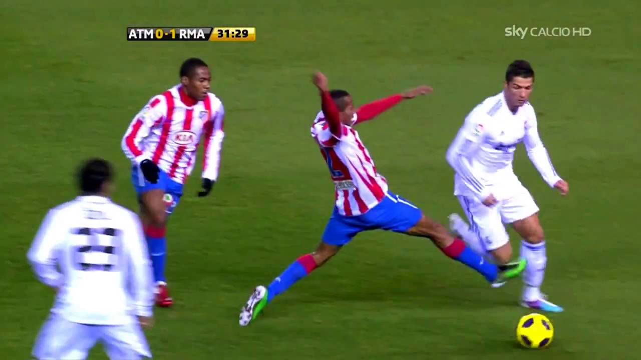 Cristiano Ronaldo Vs Atletico Madrid Away 10-11 - YouTube