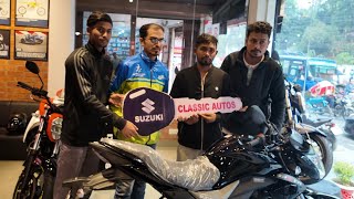 We Bought A New Bike || Suzuki Gixxer Monotone Black  #gixxer #shorts #bike