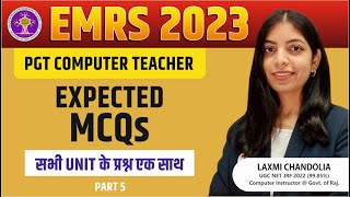 EMRS PGT Computer Science Question Paper | Part 5 | EMRS Computer Previous Year Question Paper 2023