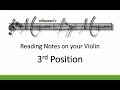 Notes On Violin (3rd Position)