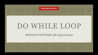 How to use do while loop | selenium example @smartclassroom09