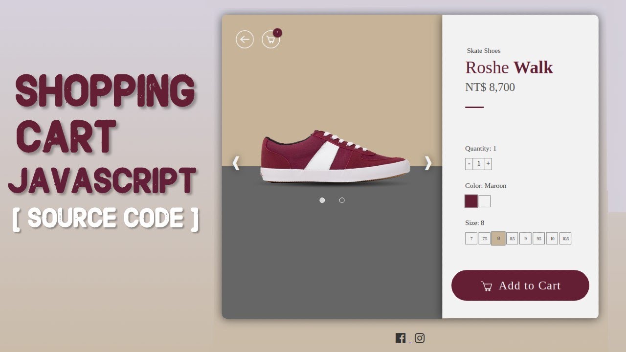 Add To Cart Code In JavaScript | Shopping Cart In JavaScript With ...