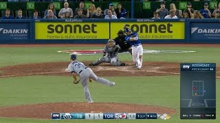 TB@TOR: Martin drives in Smoak from first base