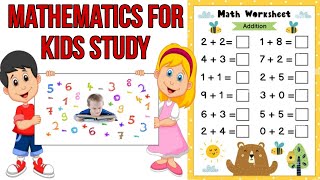 Mathematics for Kids study | 1 + 1 = 2 for Kids | nursery rhymes | Learning Kids Math 1+2=3 | #learn