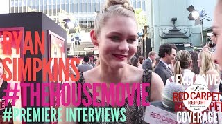 Ryan Simpkins interviewed at the Premiere of "The House" Red Carpet #TheHouseMovie