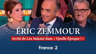 Eric Zemmour invité de Léa Salamé dans Quelle Epoque sur France 2
