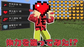 【マイクラ】体力を被ったら無敵になった！？アイテムを被れる世界でサバイバルPVPしたら面白すぎた！