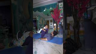 Home workout with Kids 💪 for weight loss #homeworkout #kids #trending #telugufitness #dad