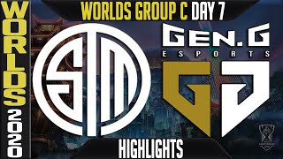 TSM vs GEN Highlights | Worlds 2020 Group C Day 7 - LoL World Championship | Tea