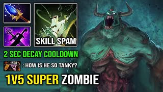 WTF 2 Second CD Decay Unlimited STR Spam 1v5 Super Tank Undying with +60% Spell Lifesteal Dota 2