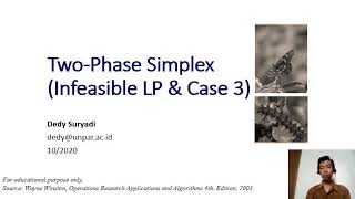 Week6.3 Two-Phase Simplex Method (Infeasible Case & Case 3)