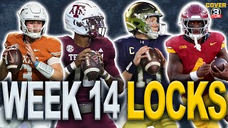 Week 14 LOCKS: Best Bets, Odds \u0026 Picks for College Football! | Texas-Texas A\u0026M | Notre Dame-USC