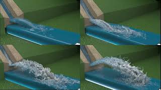 Blender: Flip fluid resolution comparison