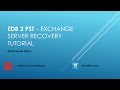 EDB TO PST | Exchange server database recovery | Dell Exchange server Recovery Manager