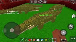 Crocodile 🐊 Killed me in Minecraft #minecraft #gaming #mobs #crocodile #creeper #zoo