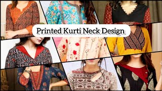 New Printed Cotton Kurti Neck Design Ideas |Printed Suit Neck Design |Kurti Neckline Collection