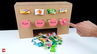 How to Make Multi Candy Vending Machine from Cardboard