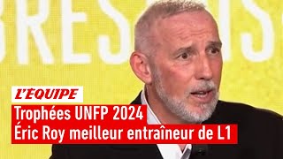 Trophées UNFP 2024 - Éric Roy (Brest) élu meilleur entraîneur de Ligue 1