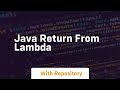 java return from lambda