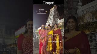 Vithika and niharika visited tirupati#celebritystuff#tirupati#vithika#niharika#devotional