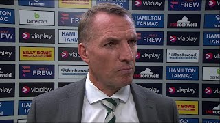 Brendan Rodgers reflects on Celtic's elimination from the Viaplay Cup after loss to Kilmarnock