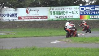 弐輪道カップ　桶川　20130713 その6 かずさんの2本目走行