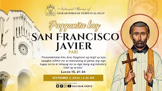 Baclaran Church: Paggunita kay San Francisco Javier, pari