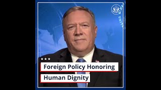 Foreign Policy Honoring Human Dignity