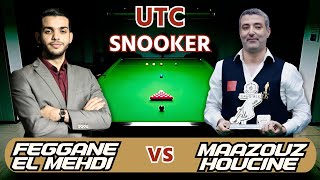 شاهد مباراة افتتاح بطولة يو تي سي سنوكر بين البطلين  FEGGANE EL MEHDI VS MAAZOUZ HOUCINE