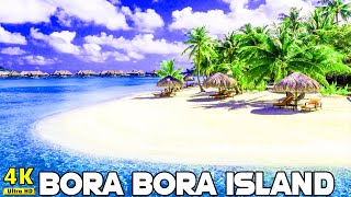 Bora Bora Island 4k Ultra HD 60fps Drone Footage HDR Relaxation Film
