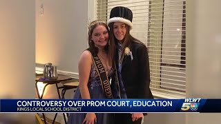 2 girls voted king and queen on Kings Local High School's prom court stirs controversy