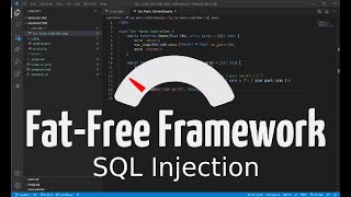 Security - SQL Injection - Fat-Free Framework 3.7 Tutorial - PHP