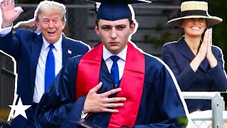 Barron Trump TOWERS Over Everyone At High School Graduation