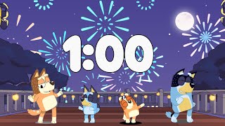 1 Minute Bluey Dance Countdown Timer!
