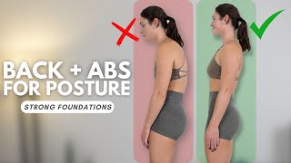 The Best Exercises for Better Posture || Back and Abs Dumbbell Workout