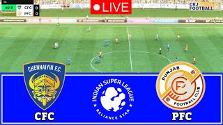 Live🔴Chennaiyin vs Punjab FC || ISL- Indian Super League || Full Match All Goals || FC 25 #isl