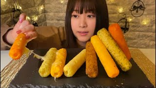 【ASMR】チーズアレンジも!うまい棒を食べる音/Umaibo/능숙한 봉【咀嚼音/Eating sounds】