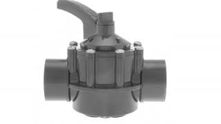 Hayward PSV2S2 2 to 2-1/2-Inch 2-Way Diverter Valve, CPVC Material