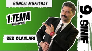 9.SINIF | Ses Olayları | Türk Dili ve Edebiyatı Dersi