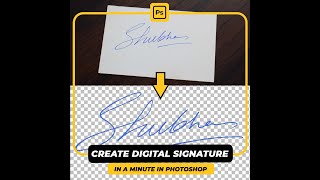 Create Digital Signature in Photoshop