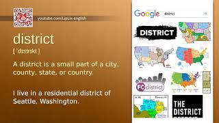 District : B1 level english vocabulary lesson, www.LipLix.com