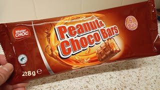 Peanut Choco Bars Lidl Marathon Chocolate Bar Food Snacks Review £1.19 228g