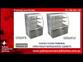 cossiga curved floor standing food display cabinets