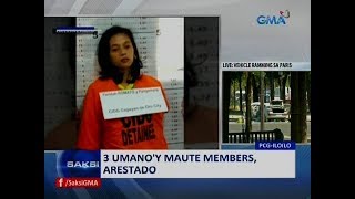 Saksi: 3 umano'y Maute members, arestado