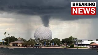 Tornado Warning At Disney World! #shorts