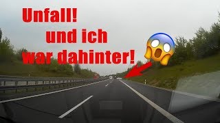 Auto überschlägt sich vor mir auf der Autobahn!