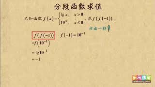 08 分段函数求值（2）函数综合篇  高中数学