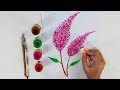 Cotton Swabs Painting Technique for Beginners - Basic Easy Step by step