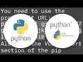 How to install Python package from GitHub?